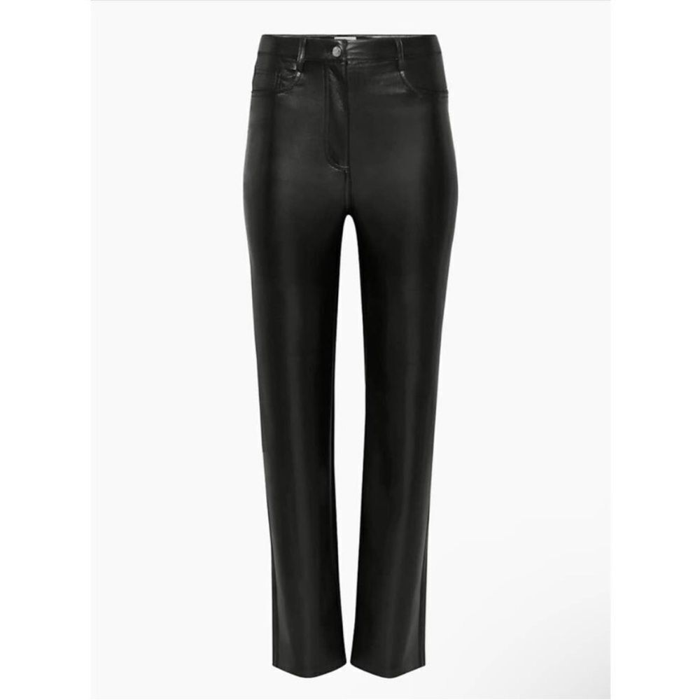 Wilfred melina high rise straight vegan leather pants 6 - Picture 3 of 11